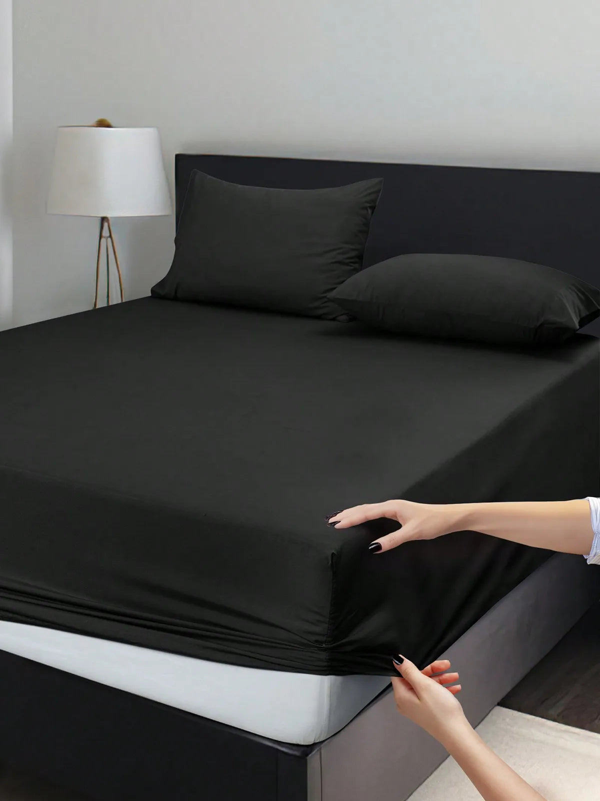 LDC Lux Decor Collection Fitted Sheet Microfiber Wrinkle Resistant