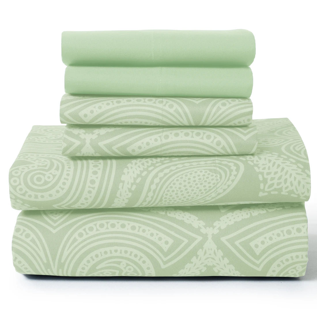 Lux Decor Paisley Microfiber Sheet Set Soft Wrinkle Free