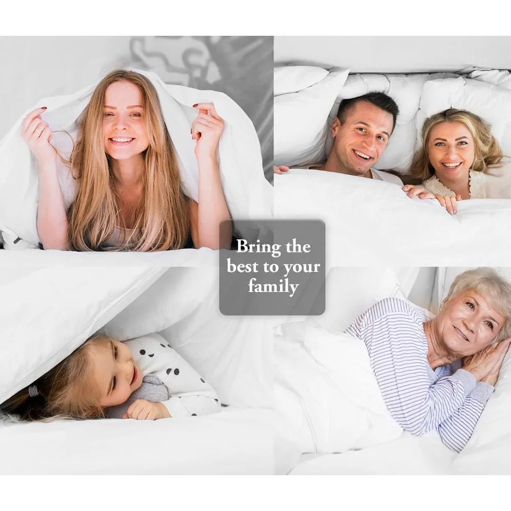 Egyptian Cotton Duvet Cover 1000 Thread Count Silky Soft Breathable