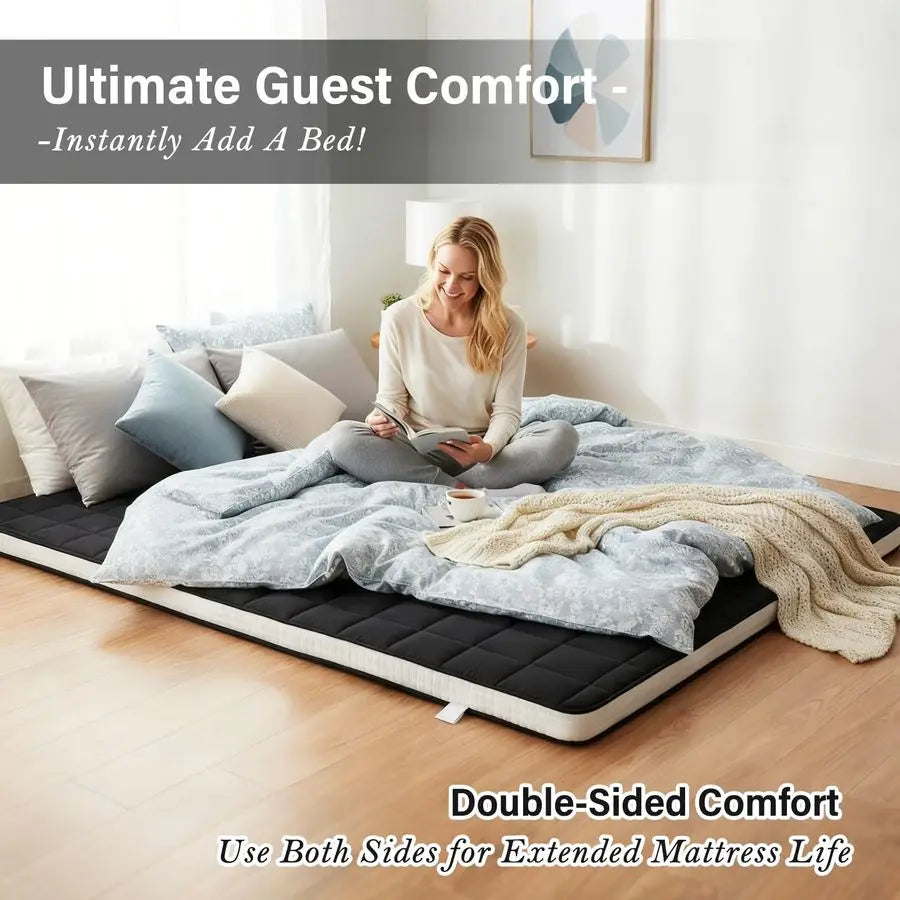 Japanese Floor Mattress Futon With Storage Bag And Straps