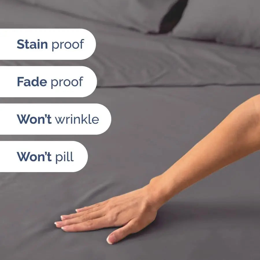 Head King Sheets Set Top Split King Sheets for Adjustable Beds, EasyFit Split Head King Mattress Flex Split Top King Sheets, Eas