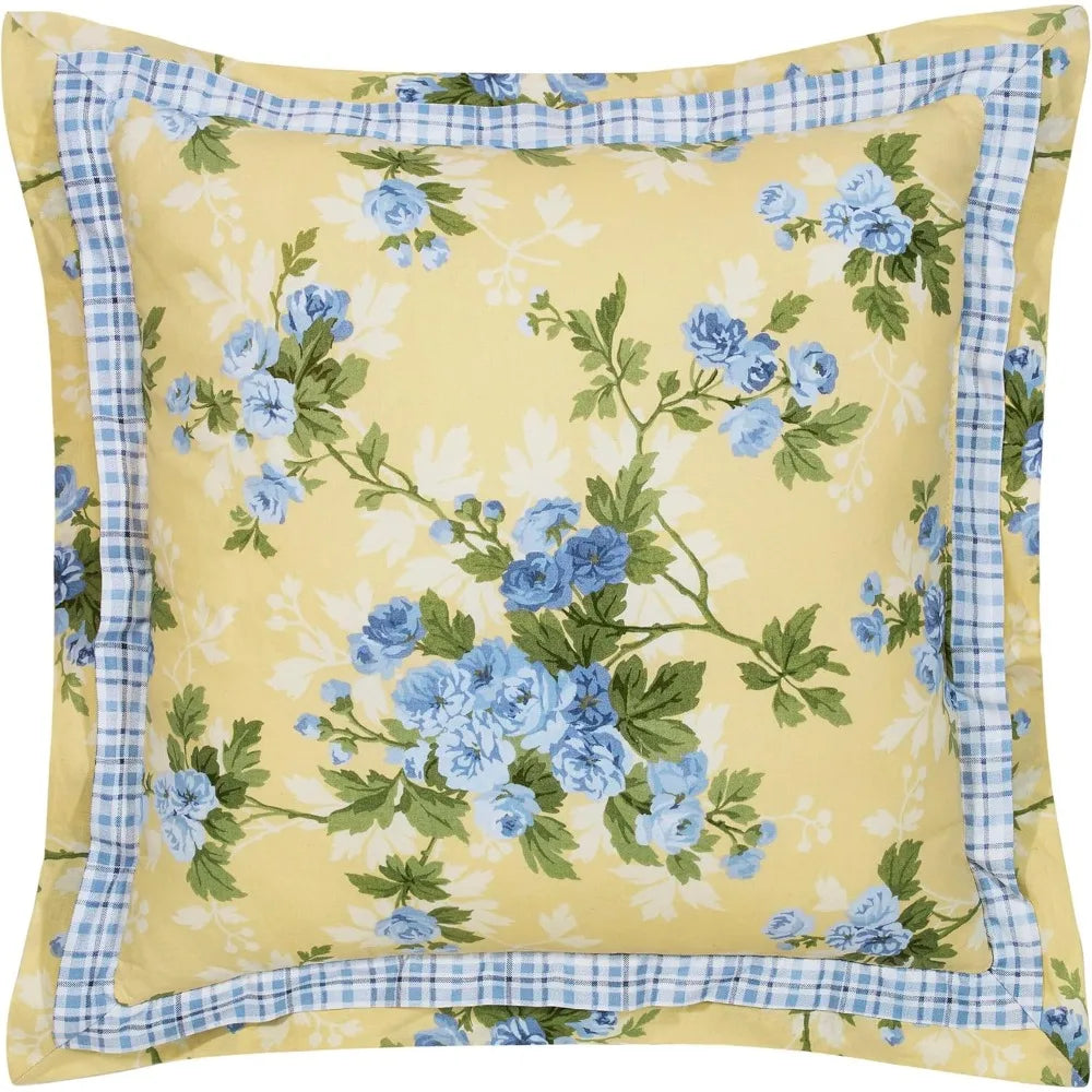Reversible Cotton Duvet Cover Set With Matching Shams