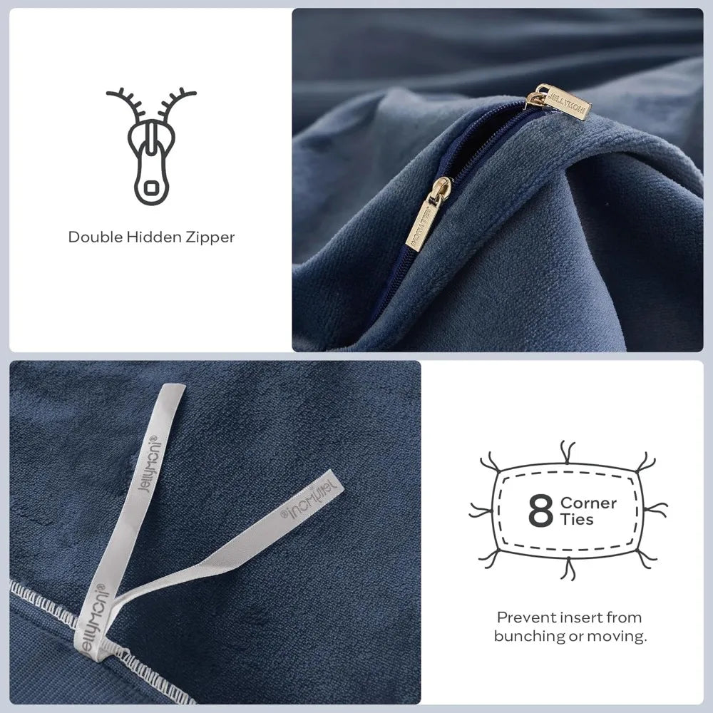 Luxurious Soft Flannel Duvet Cover Set With Corner Ties