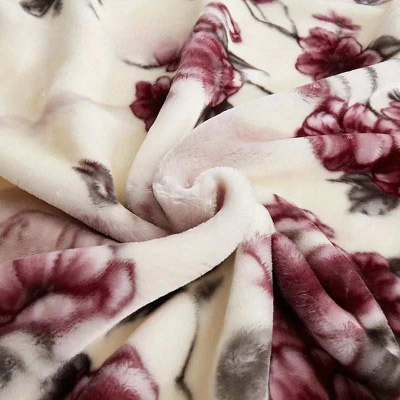 Raschel Blanket Double Layer Thickened Fleece All Season Throw