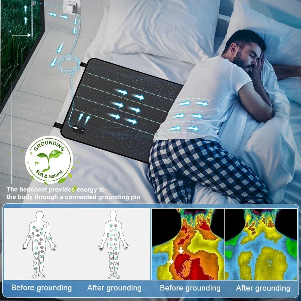 Grounding Mattress Conductive Earthing Sleep Mat For Anti Static Rest