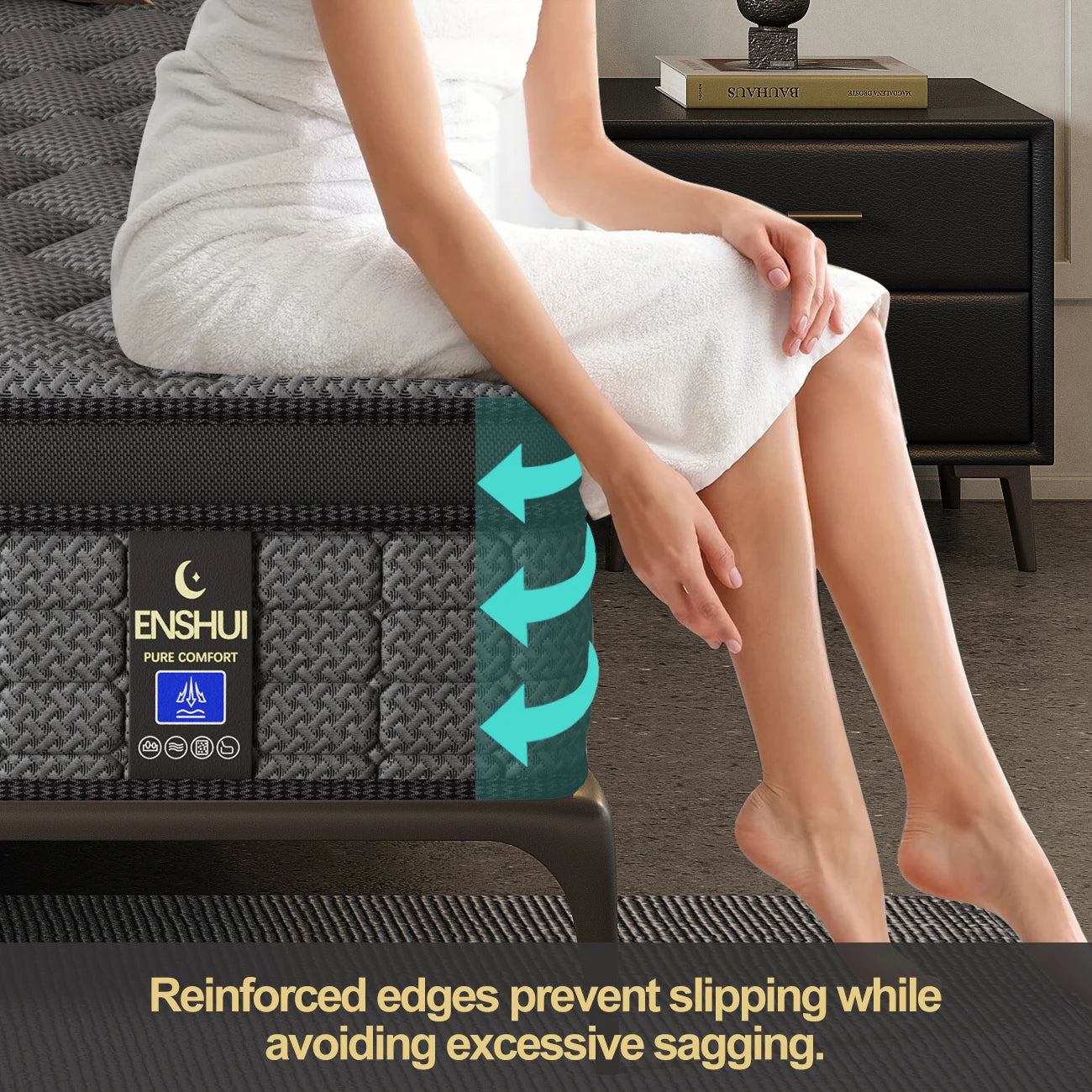 NONECN Gel Memory Foam Hybrid Pocket Spring Mattress