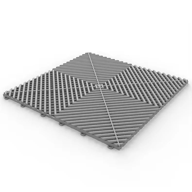Interlocking Drainage Tiles 20 Pack for Garage Floor Non Slip PVC