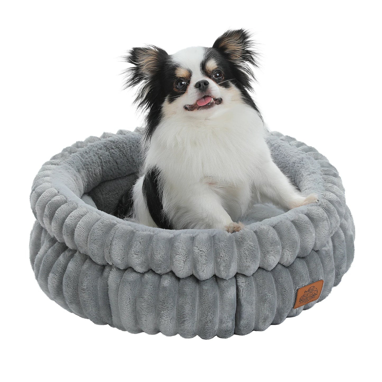 PAWZ Road Round Washable Pet Bed For Dogs And Indoor Cats With Anti Slip Bottom