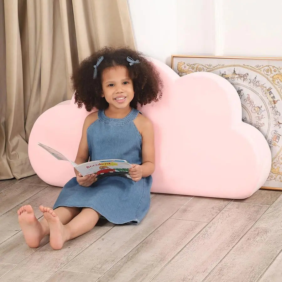 Kids Upholstered Headboard With Back Pillow For Sitting Up