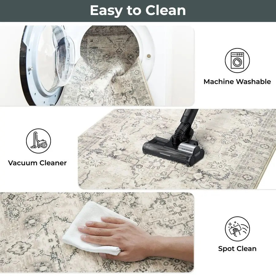 Boho Kitchen Rug Set Three Non Slip Anti Fatigue Mats