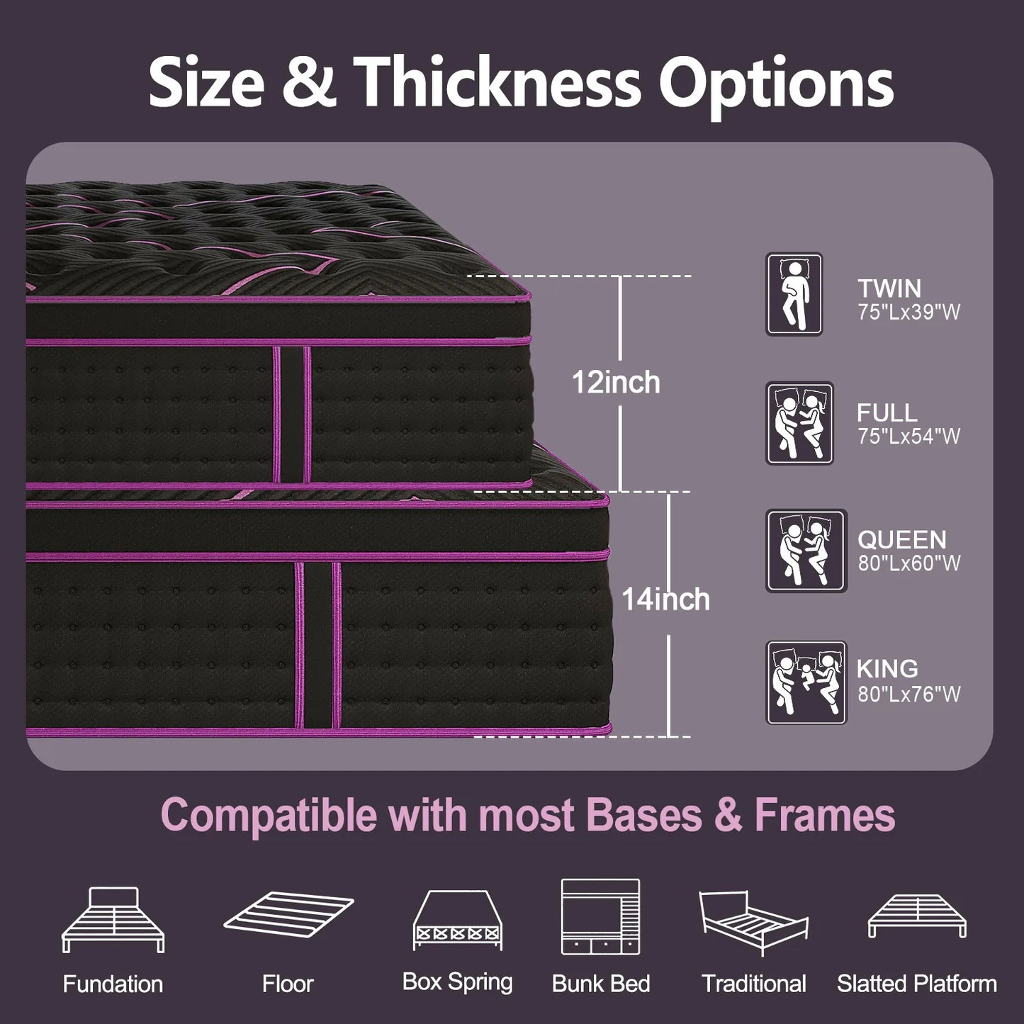 Sweetlove Hybrid Gel Memory Foam Mattress With Pocket Spring