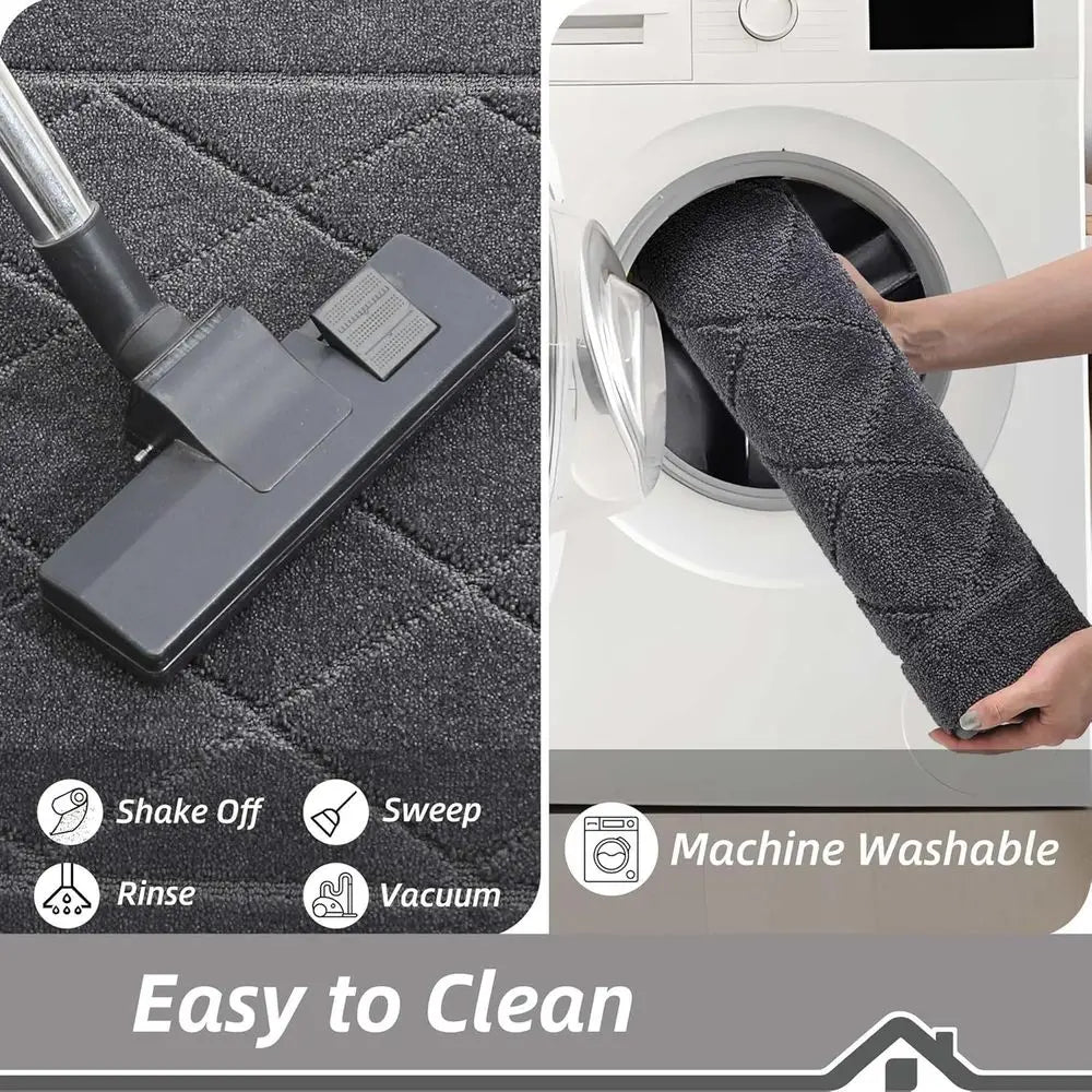 Non-Slip Door Mat Washable Entryway Rug Absorbent Welcome Mat