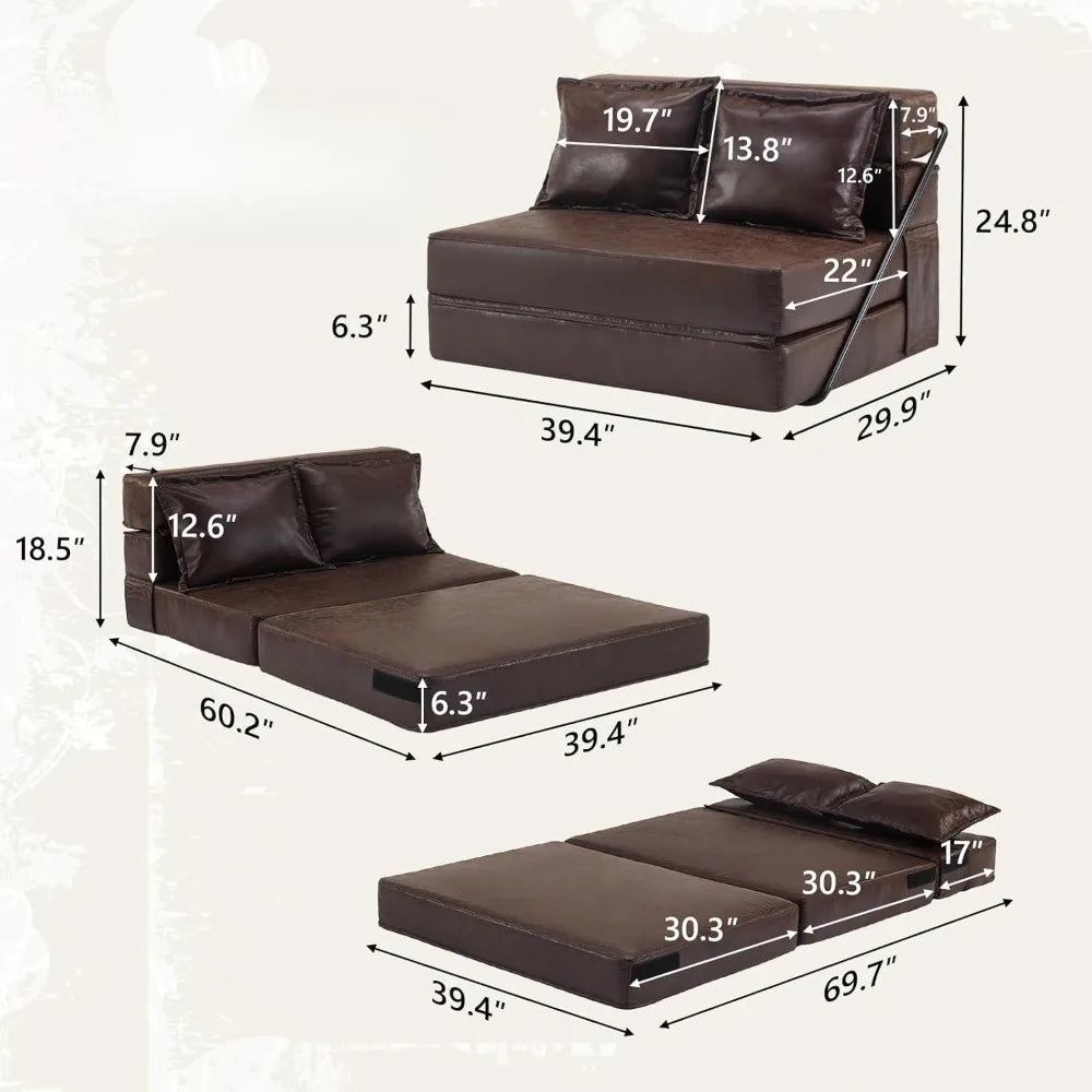 Futon Sofa Bed 5 In 1 Convertible Sleeper Living Room
