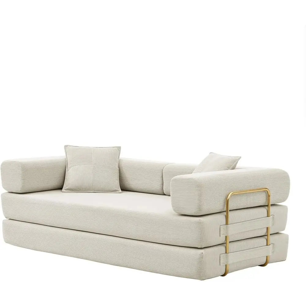 DAFIFY Convertible Sleeper Sofa Bed With Folding Floor Mattress