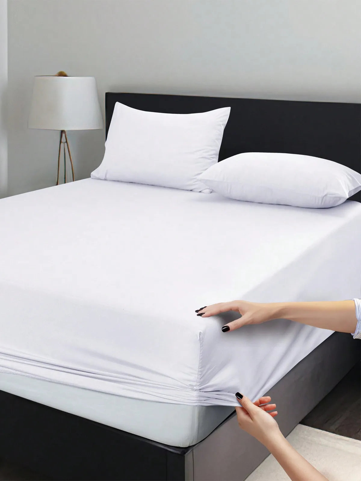 LDC Lux Decor Collection Fitted Sheet Microfiber Wrinkle Resistant