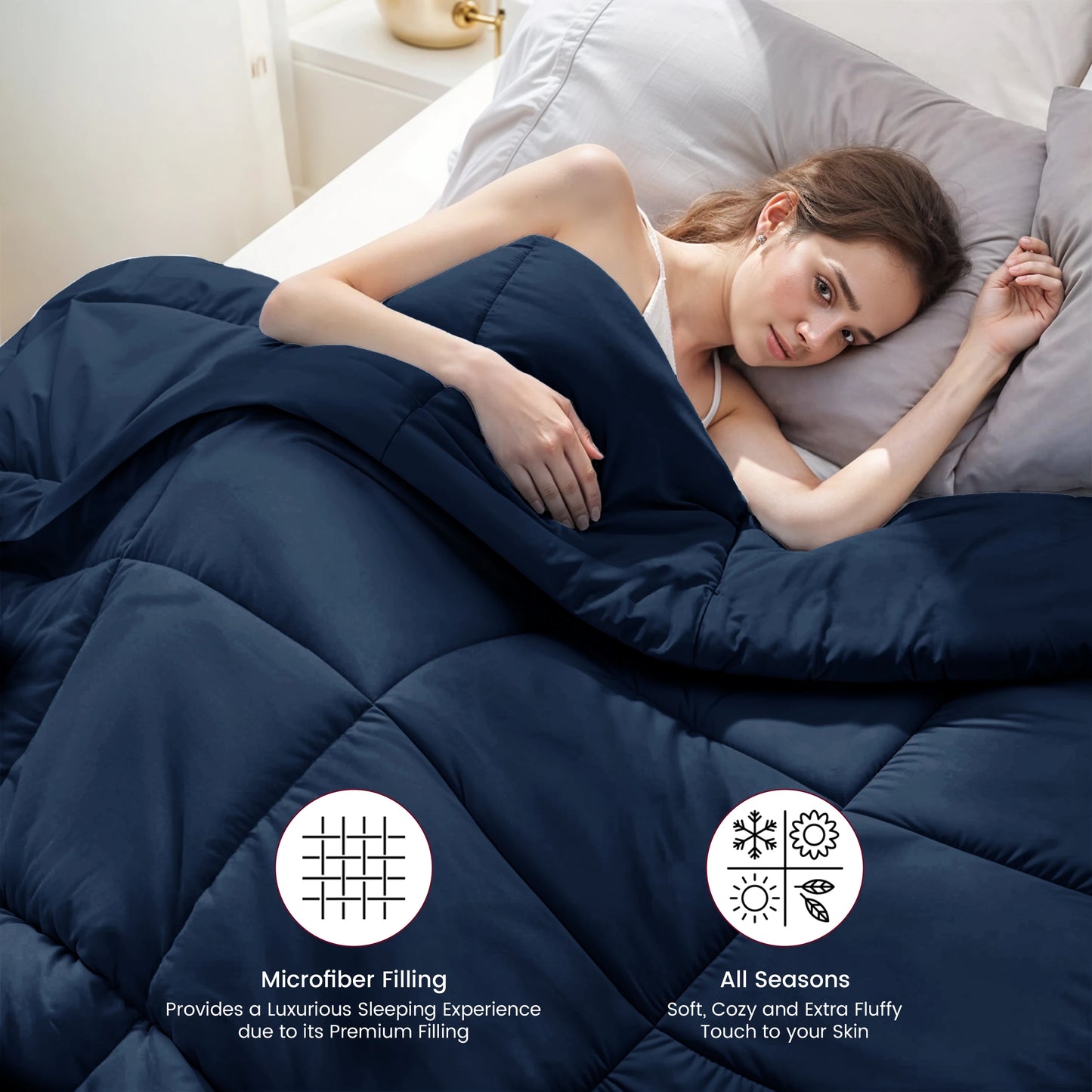 LDC Lux Decor Collection Down Alternative Comforter Duvet Insert