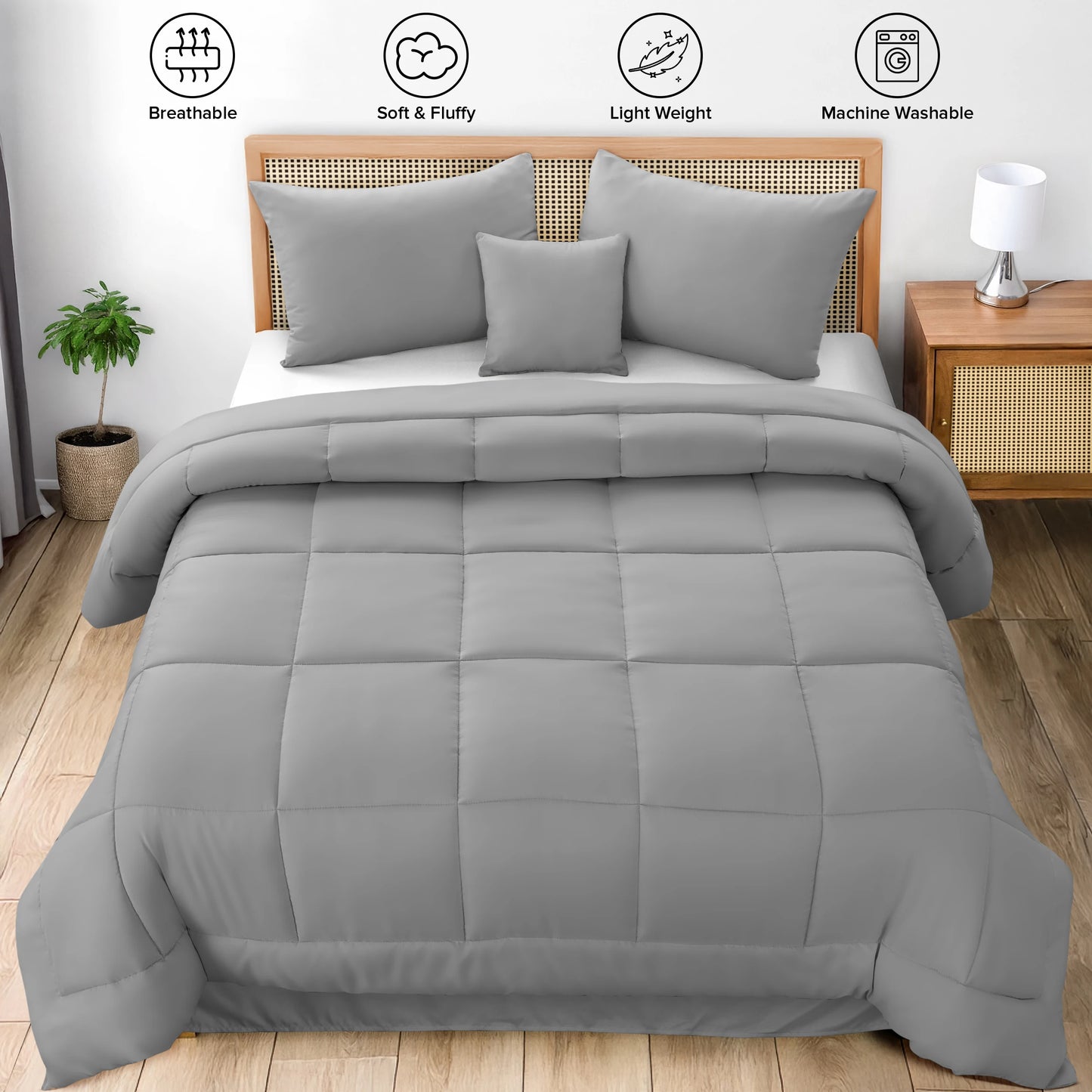 LDC Lux Decor Collection Comforter Set Bed In A Bag
