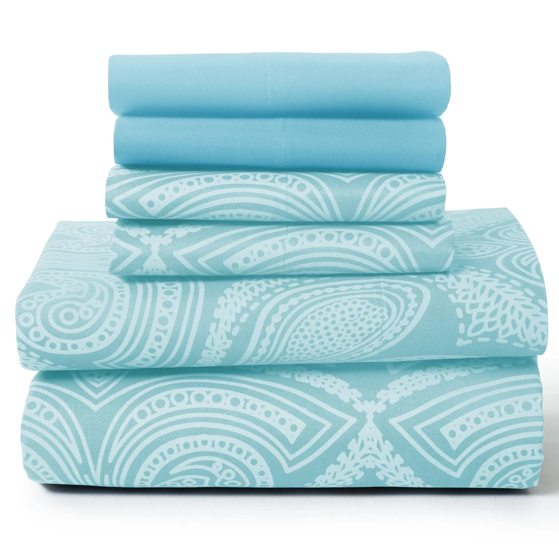 Lux Decor Paisley Microfiber Sheet Set Soft Wrinkle Free