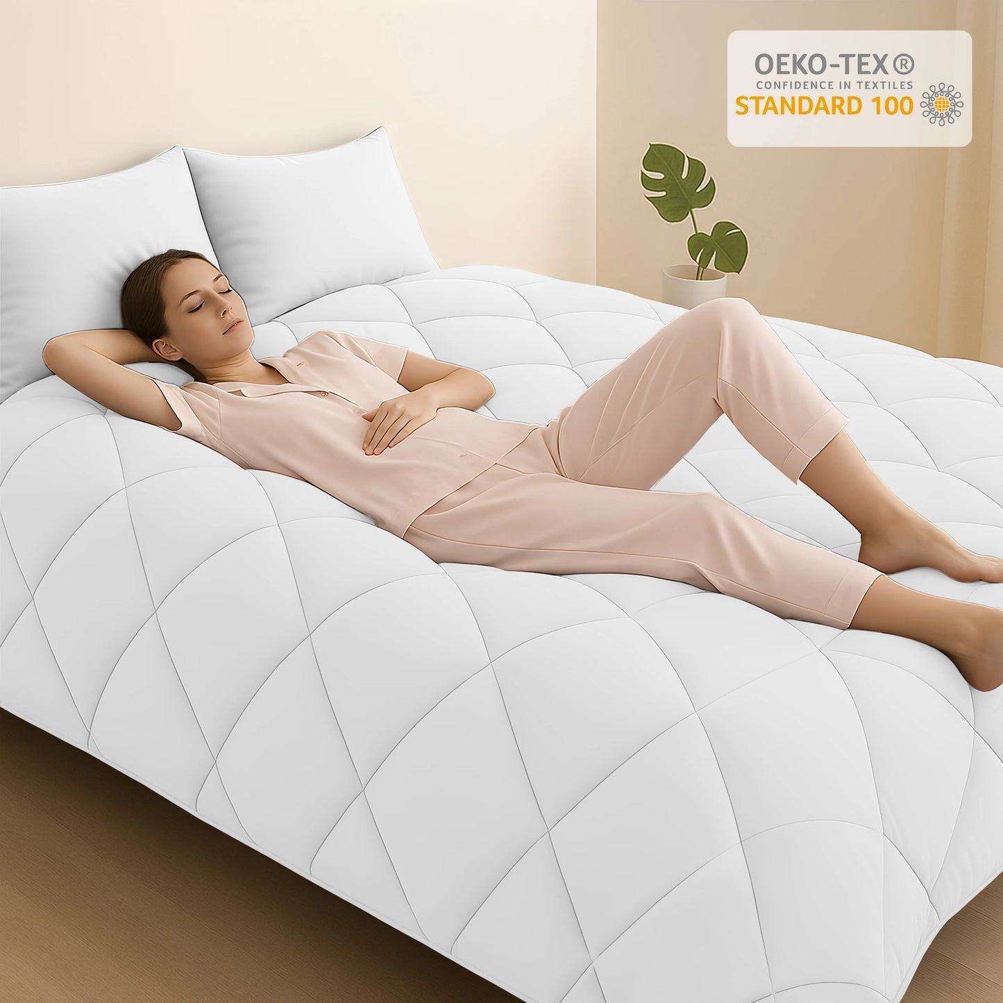 LDC Lux Decor Collection All Season Comforter Lightweight Down Alternative