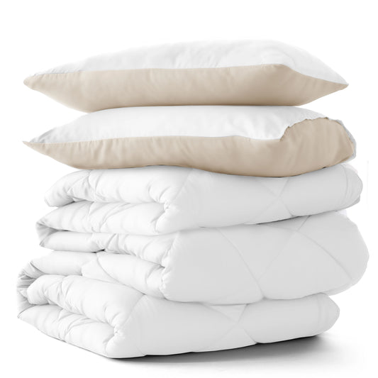 LDC Lux Decor Collection Reversible Comforter Set Bedding