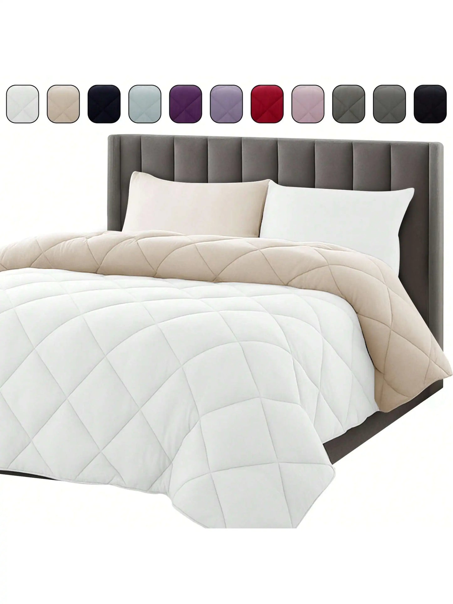 LDC Lux Decor Collection Reversible Comforter Set Bedding