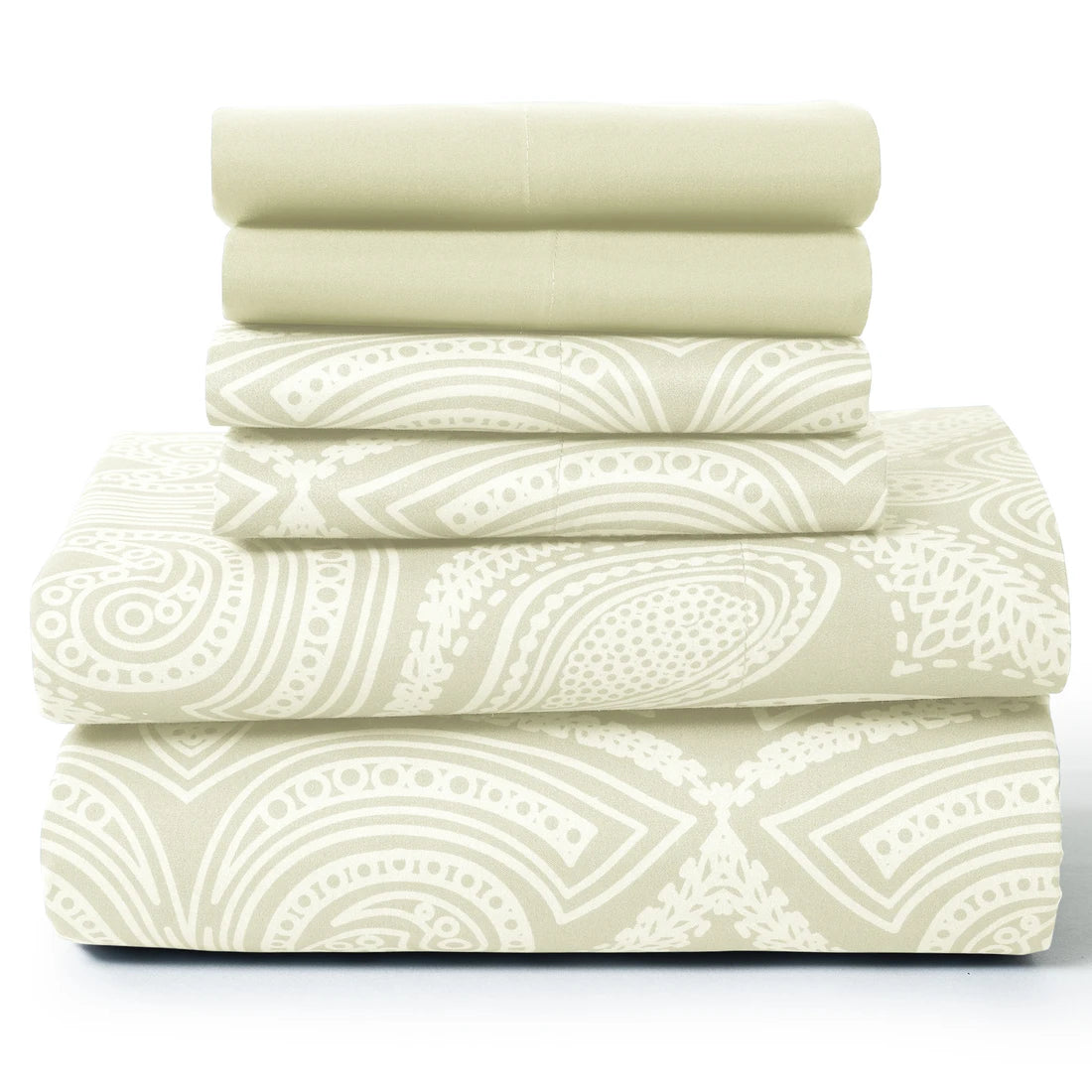 Lux Decor Paisley Microfiber Sheet Set Soft Wrinkle Free