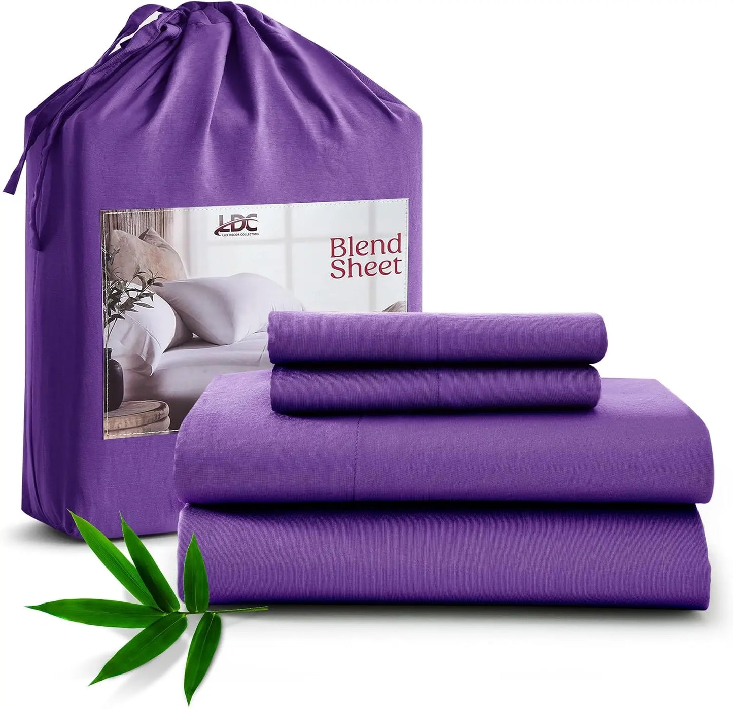 LDC Lux Decor Collection Bamboo Viscose Sheet Sets Organic Blend
