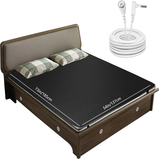 Grounding Sheet And Mat Perforated Carbon Conductive Faux Leather