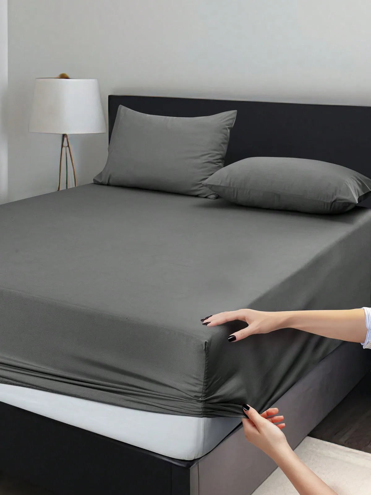 LDC Lux Decor Collection Fitted Sheet Microfiber Wrinkle Resistant