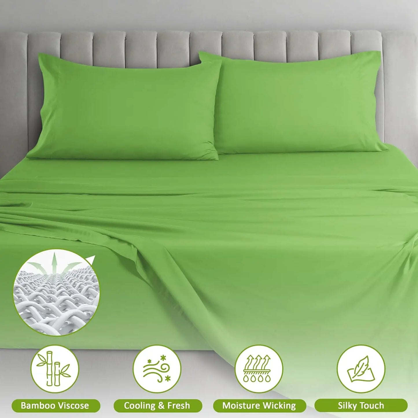 LDC Lux Decor Collection Bamboo Viscose Sheet Sets Organic Blend
