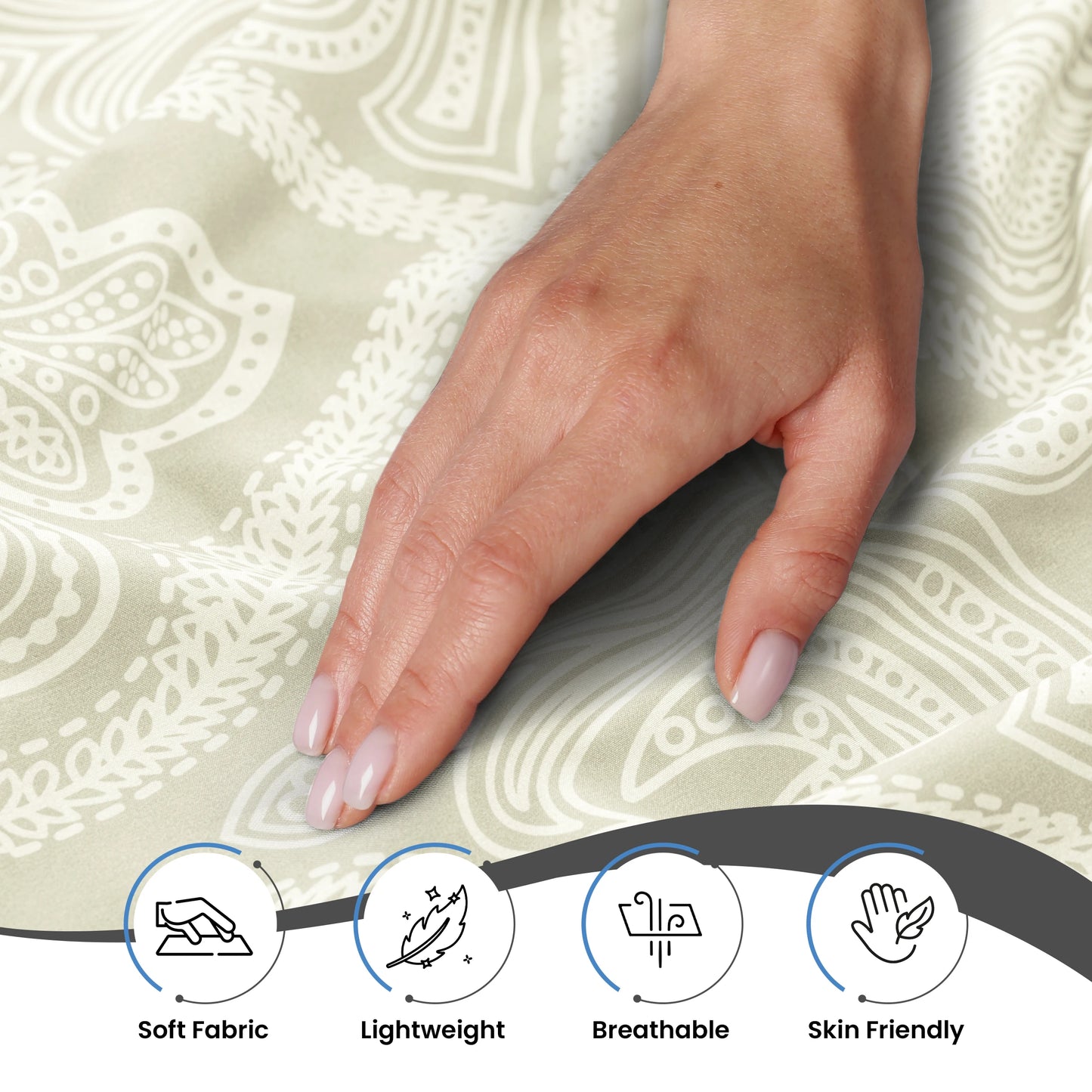 Lux Decor Paisley Microfiber Sheet Set Soft Wrinkle Free