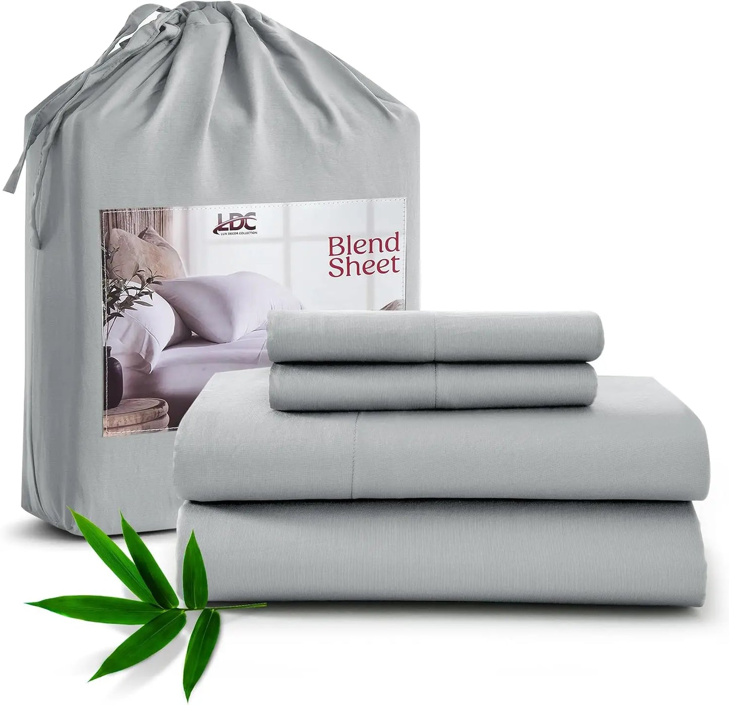 LDC Lux Decor Collection Bamboo Viscose Sheet Sets Organic Blend