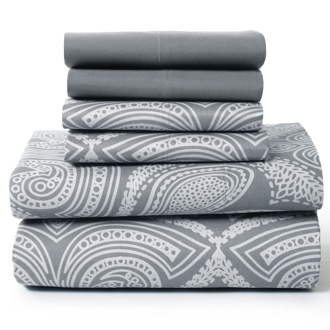 Lux Decor Paisley Microfiber Sheet Set Soft Wrinkle Free