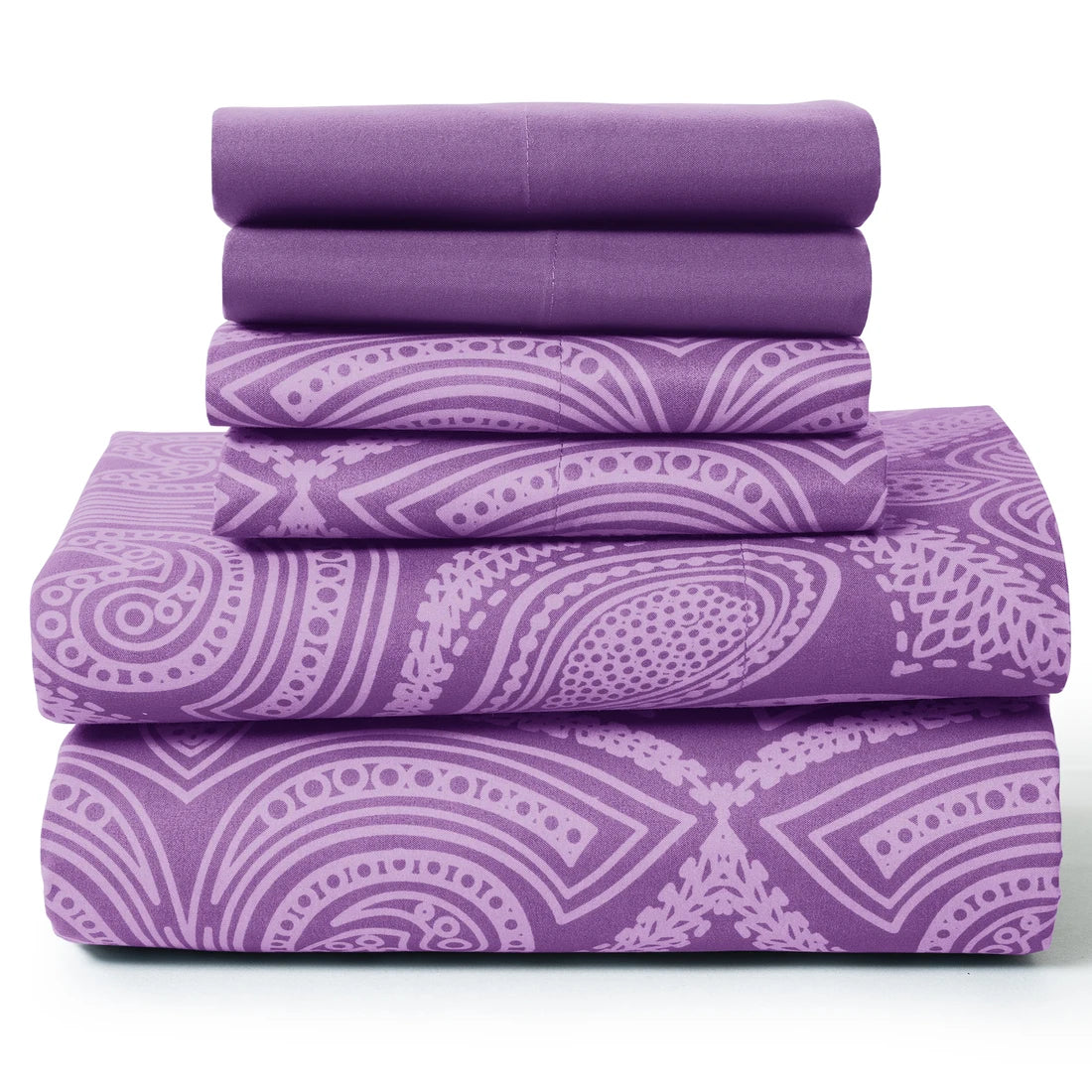 Lux Decor Paisley Microfiber Sheet Set Soft Wrinkle Free