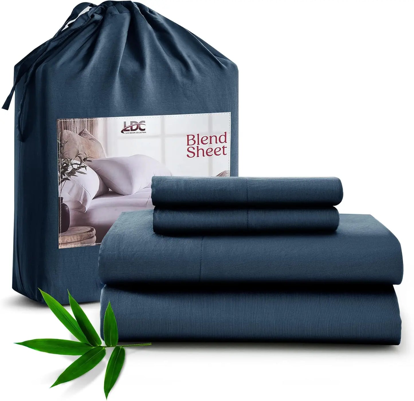 LDC Lux Decor Collection Bamboo Viscose Sheet Sets Organic Blend