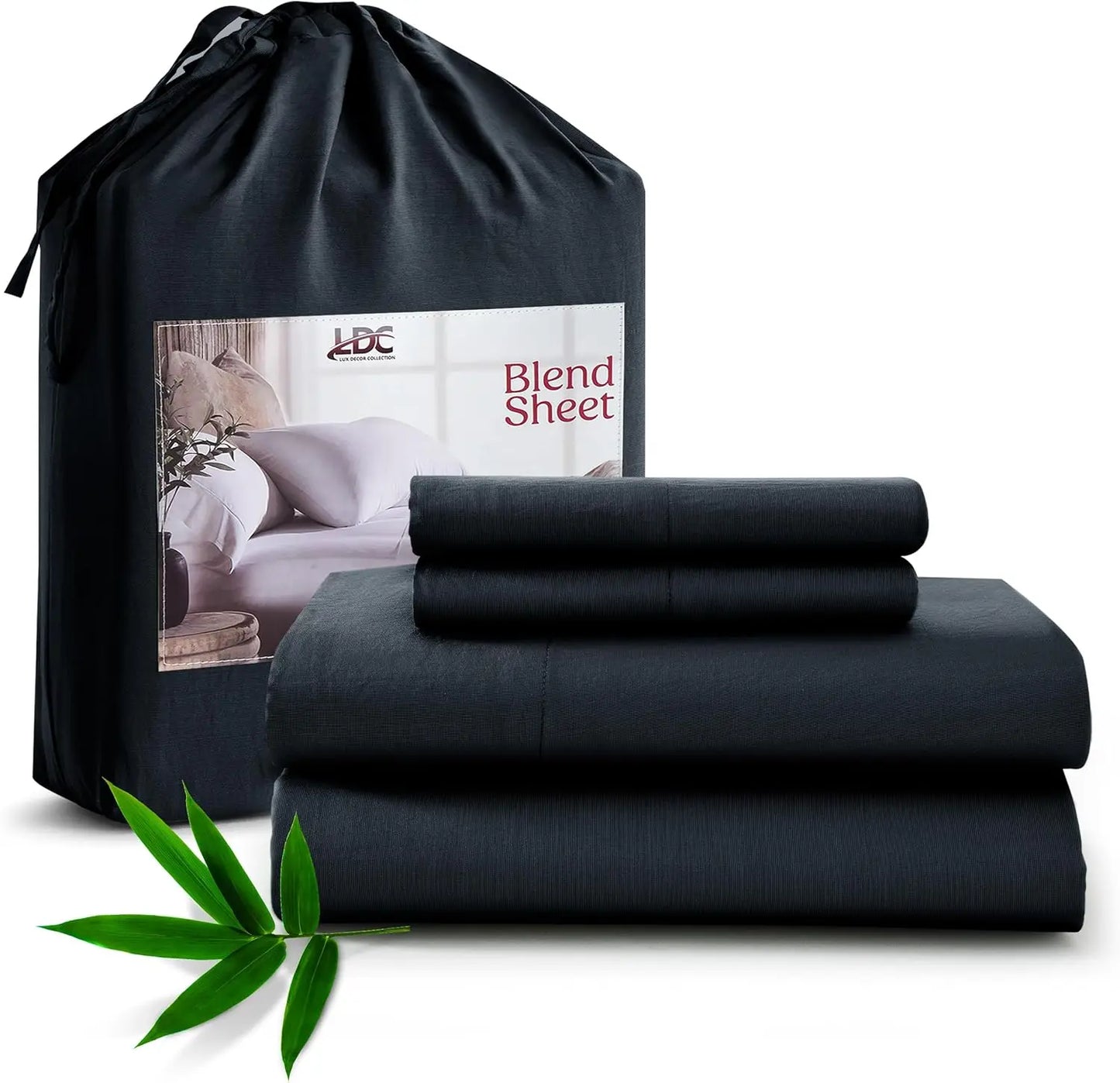 LDC Lux Decor Collection Bamboo Viscose Sheet Sets Organic Blend