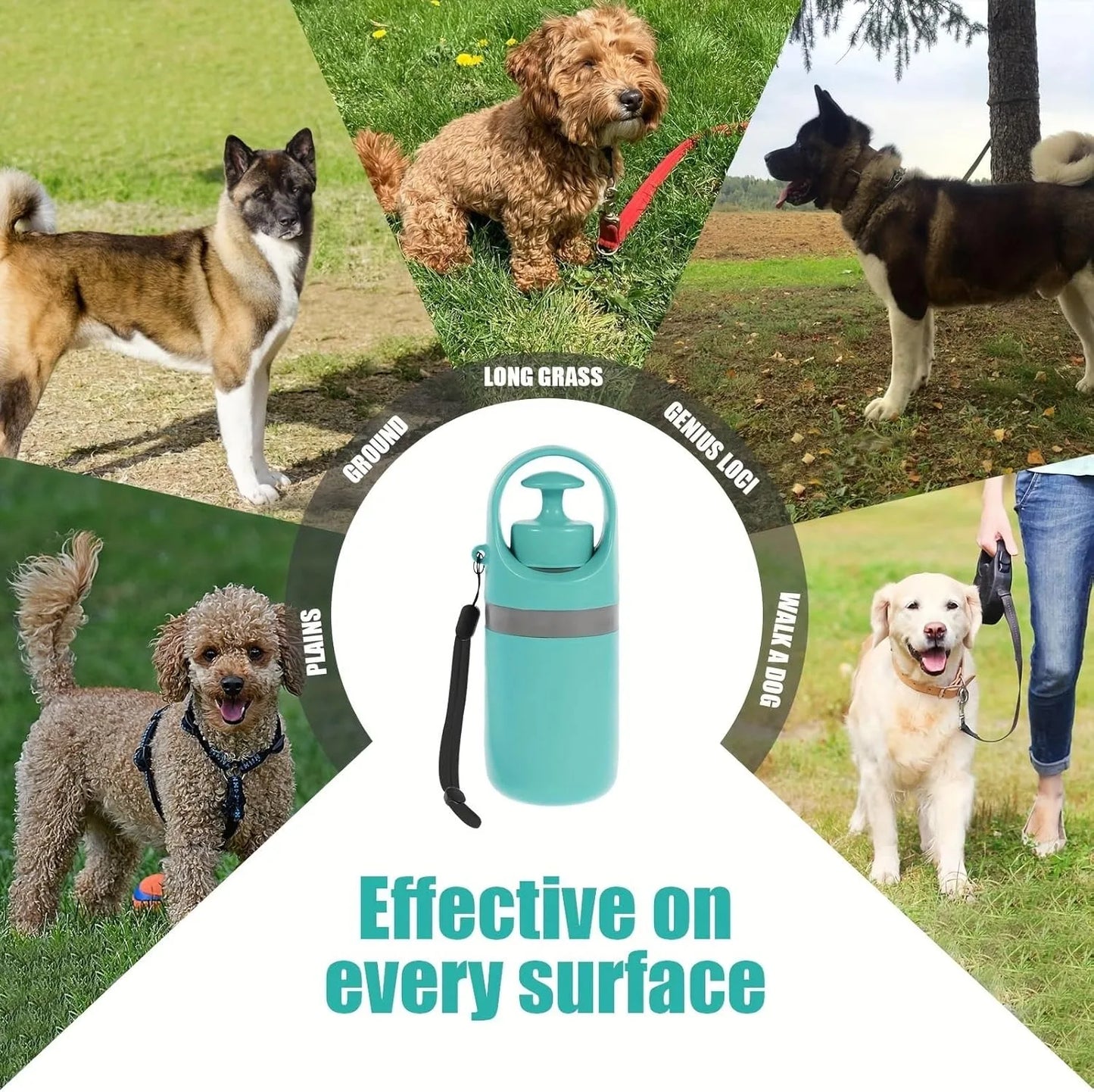 No Touch Portable Dog Pooper Scooper With Waste Bag Holder