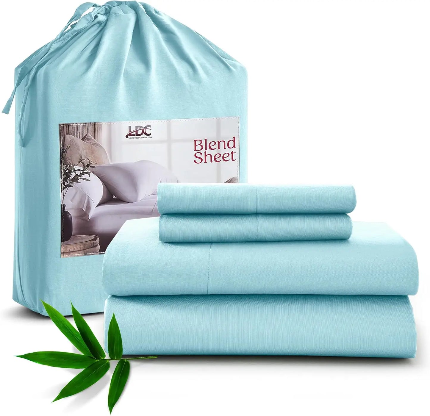 LDC Lux Decor Collection Bamboo Viscose Sheet Sets Organic Blend