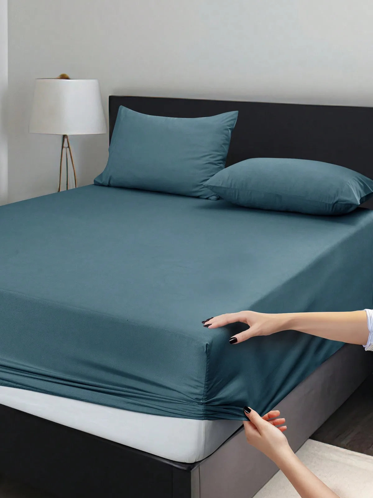 LDC Lux Decor Collection Fitted Sheet Microfiber Wrinkle Resistant