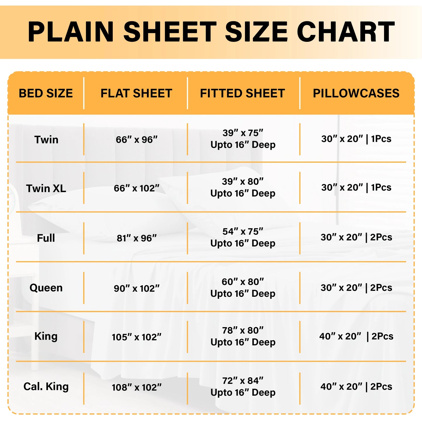 LDC Lux Decor Collection 6 Piece Solid Sheet Set Brushed Microfiber