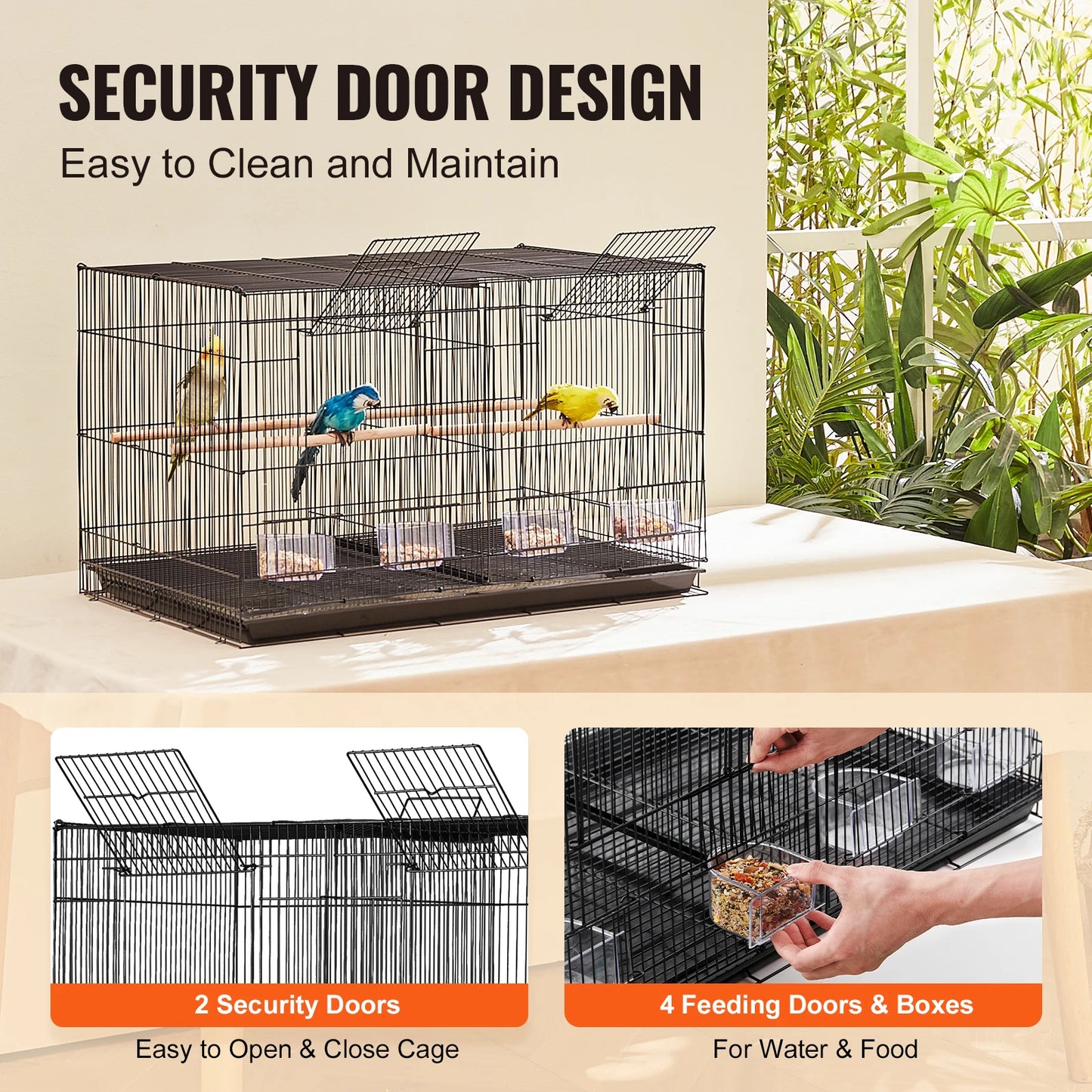 SucceBuy Flight Bird Cage Divider For Small Birds Travel