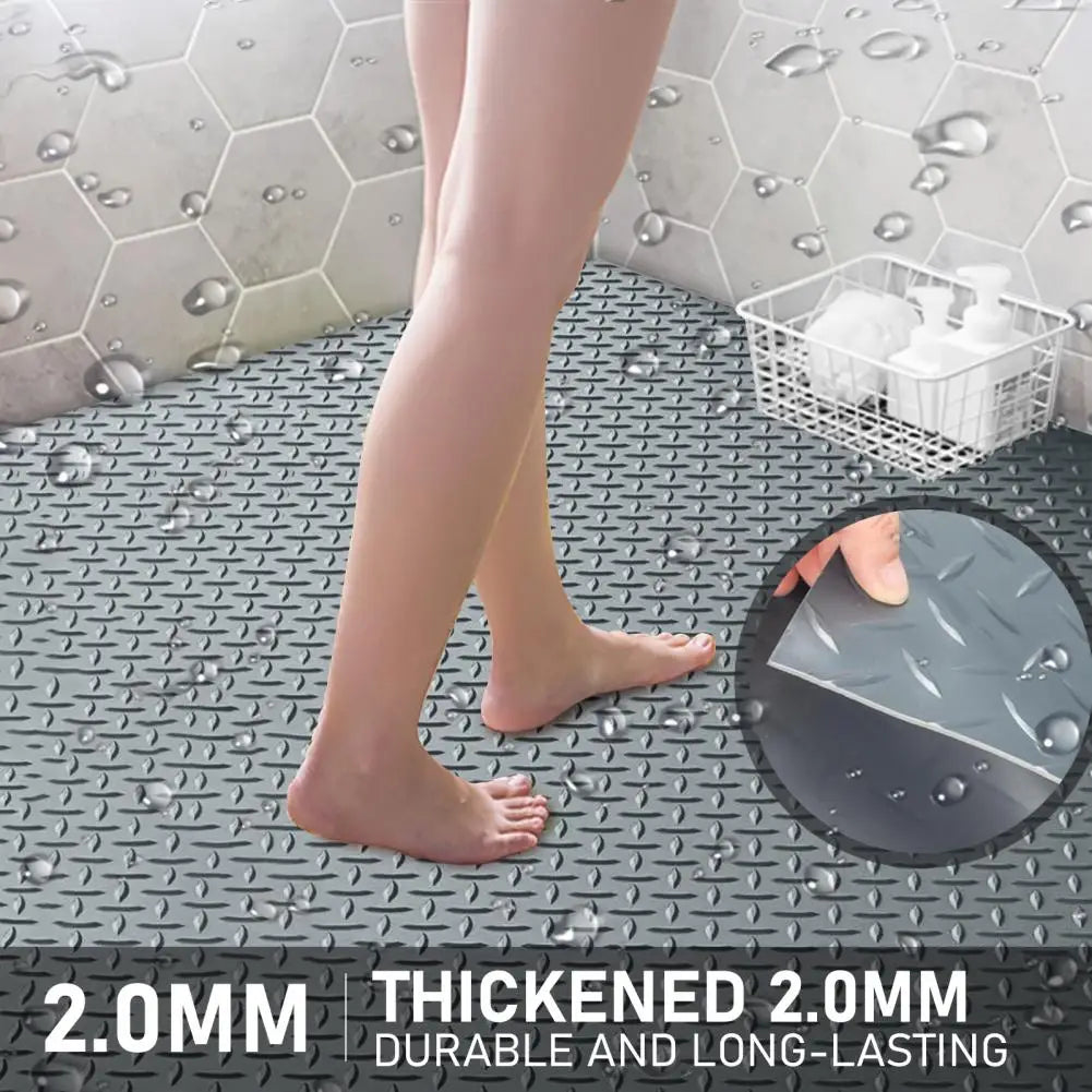 PVC Floor Mat Roll Non Slip Waterproof Easy Clean Bathroom