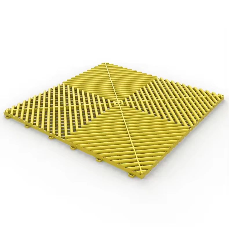 Interlocking Drainage Tiles 20 Pack for Garage Floor Non Slip PVC