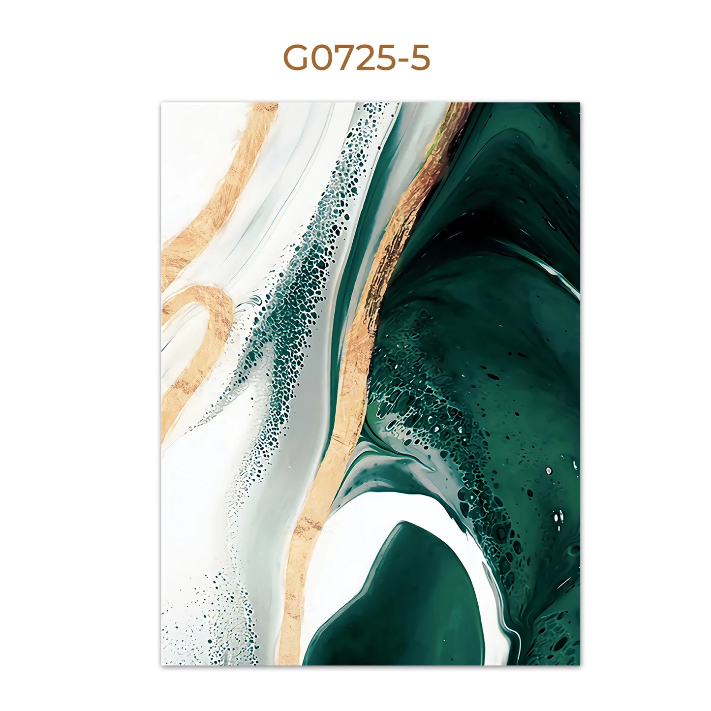 Modern Marble Abstract Green Lines Gold Foil Light Luxury Nordic Wall Art Canvas Painting Posters Picture Living Room Home Decor