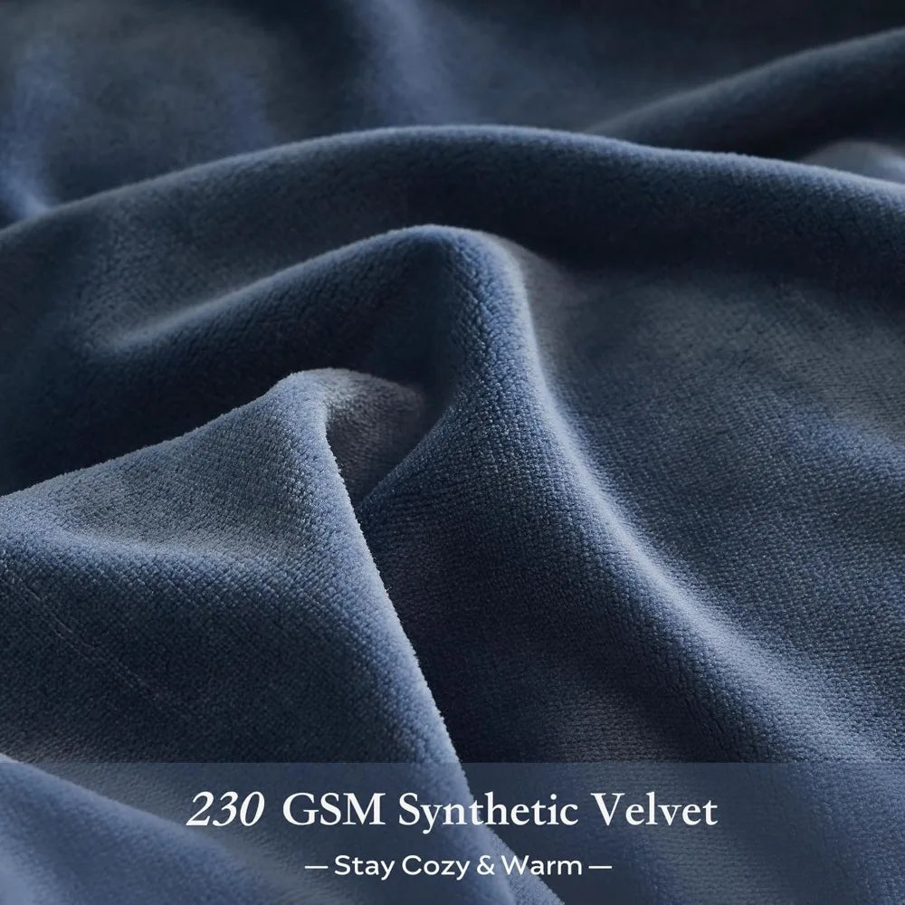 Luxurious Soft Flannel Duvet Cover Set With Corner Ties