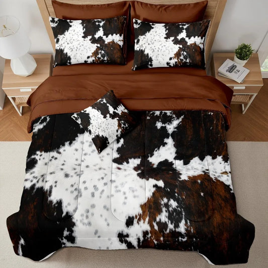 Cowhide Comforter Set 8 Piece Bed In A Bag Farmhouse