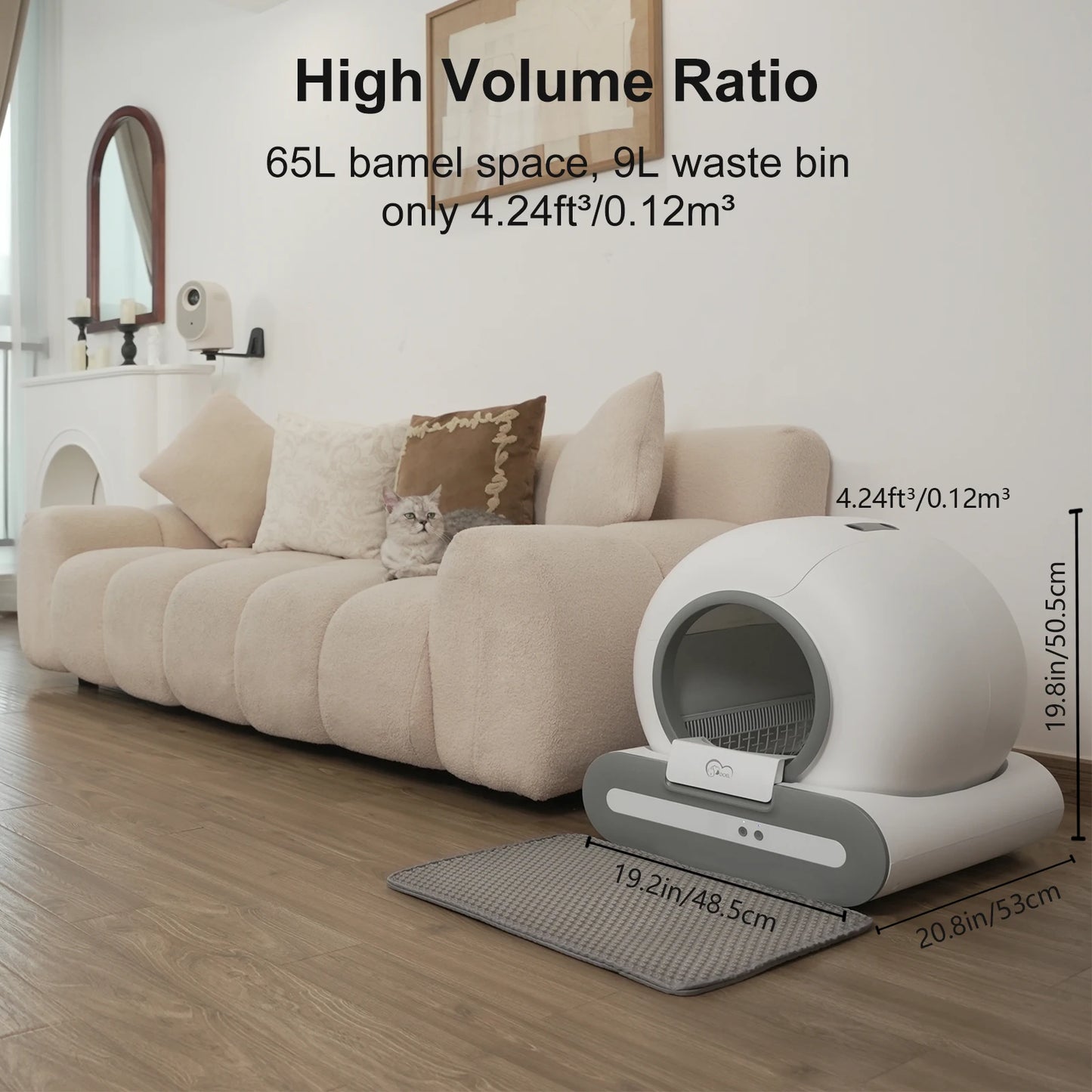 DOEL Self Cleaning Smart Cat Litter Box With App Control