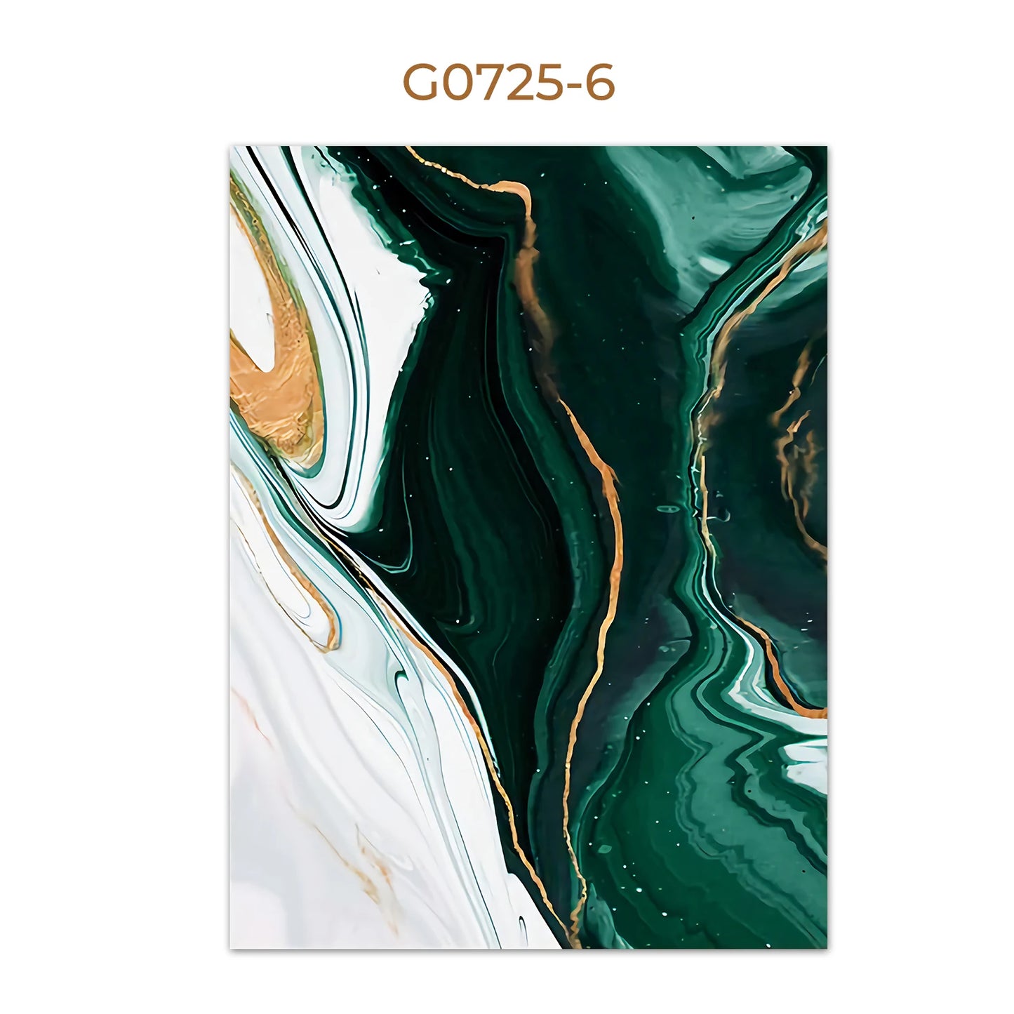 Modern Marble Abstract Green Lines Gold Foil Light Luxury Nordic Wall Art Canvas Painting Posters Picture Living Room Home Decor
