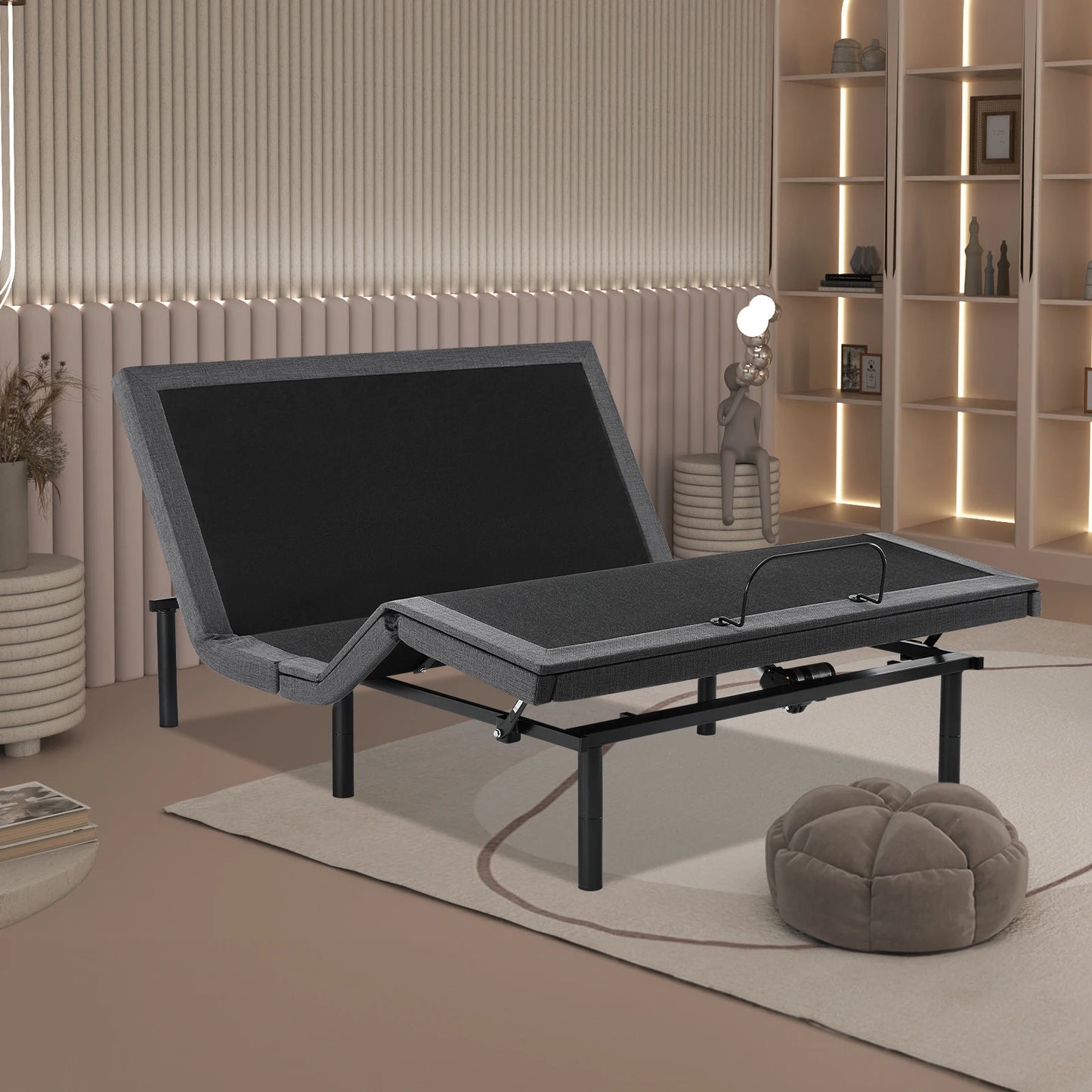 JHK Electric Adjustable Bed Frame With Wireless Remote USB Ports