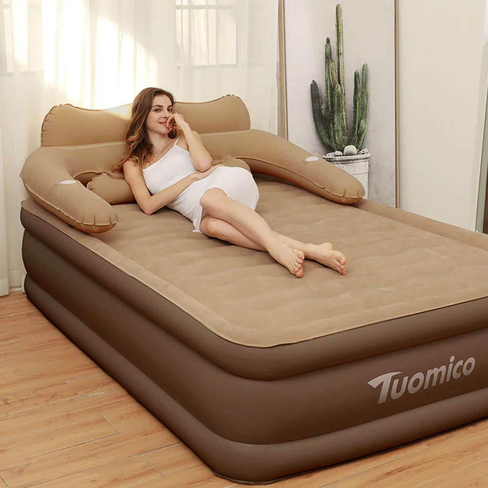 NONECN Two Person Inflatable Mattress For Camping Home Indoor Use